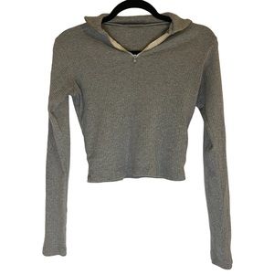 Brandy Melville Quarter Zip Top